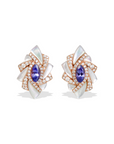 Yua Tanzanite and Mother of Pearl Earrings
