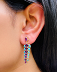 Iro Turquoise & Amethyst Earrings
