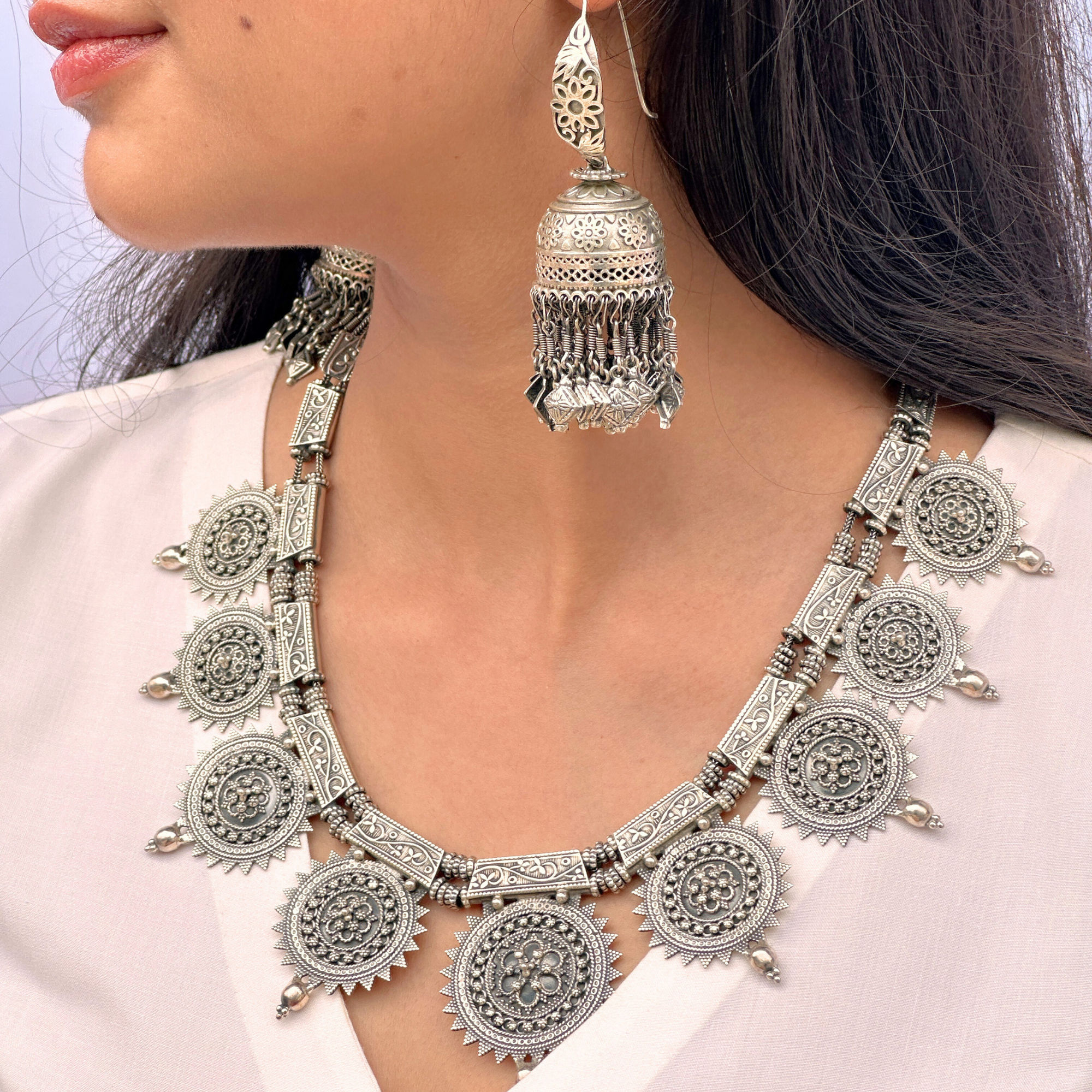 Chavanya Traditional Silver 925 Necklace