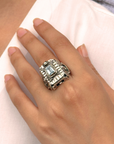 Tala Gemstone Openable Silver 925 Ring