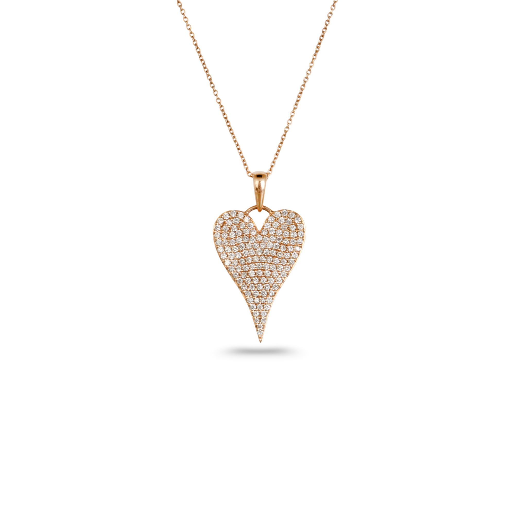 Hina Studded Heart Diamond necklace