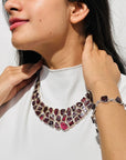Mahira Garnet Silver 925 Necklace