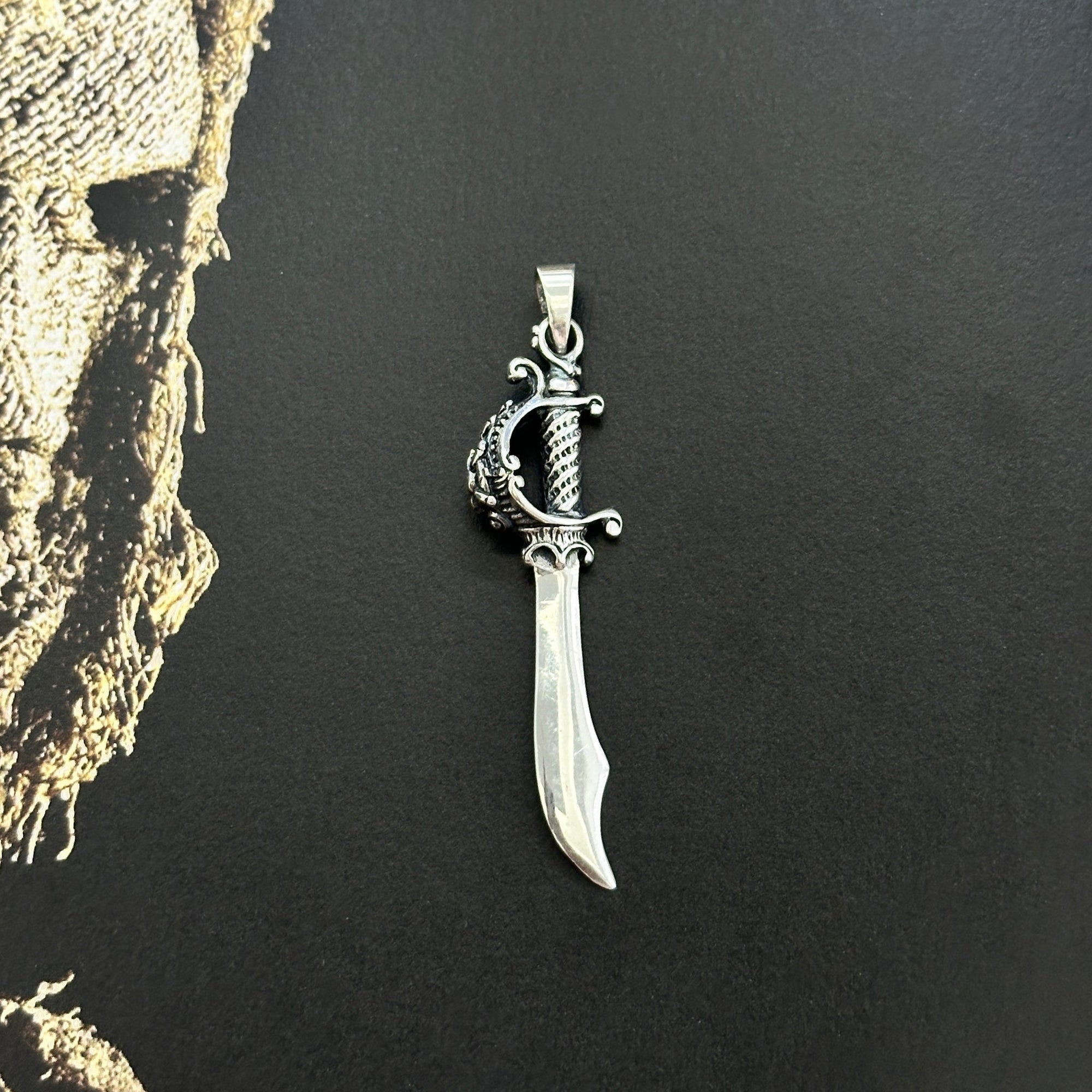 Sword Silver 925 Men's Pendant