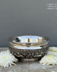 Naima wooden silver plated bowl