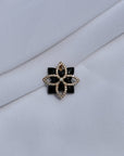 Black Onyx & Diamond 18K Gold Pendant