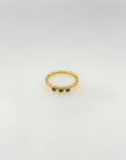 Indigo Tanzanite Gold Plated Silver 925 Ring