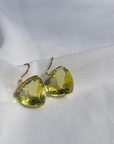 Lemon Quartz 18K Gold Earrings
