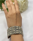 Medha Traditional Silver 925 Cuff Bangle