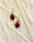 Ruby Hook Earrings