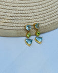 Pina Blue Topaz Silver 925 Earrings