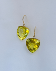 Lemon Quartz 18K Gold Earrings