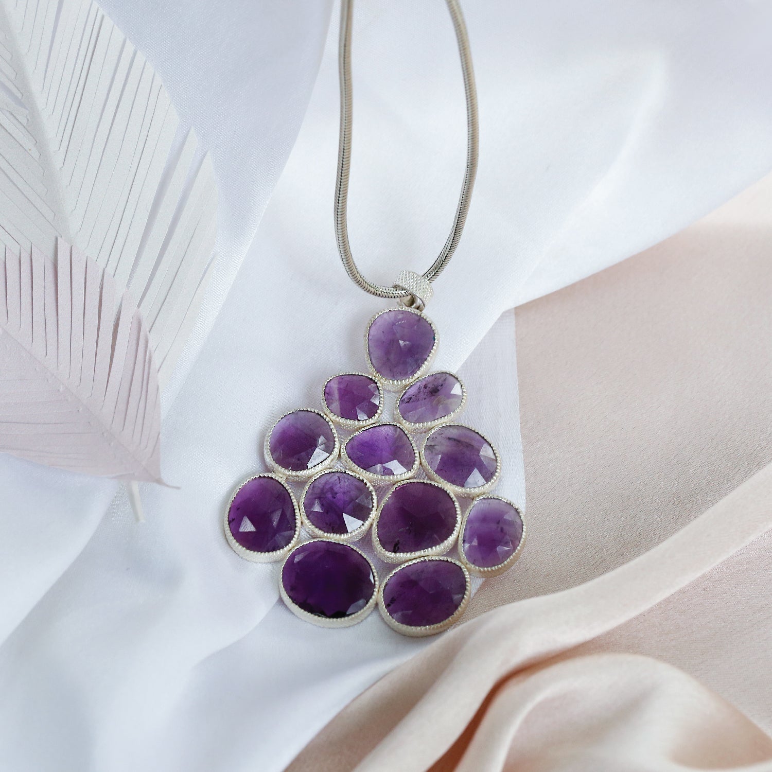 Lara Amethyst Silver 925 Pendant