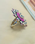 Aanya Enamel Silver 925 Ring