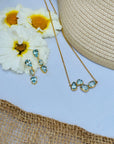 Pina Blue Topaz Silver 925 Earrings