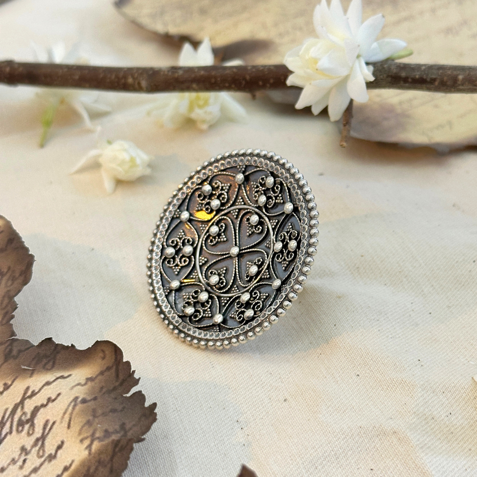Filigree Traditional Silver 925 Ring