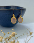 Rory Rose Quartz 18k Gold Plated Silver 925 Earrings