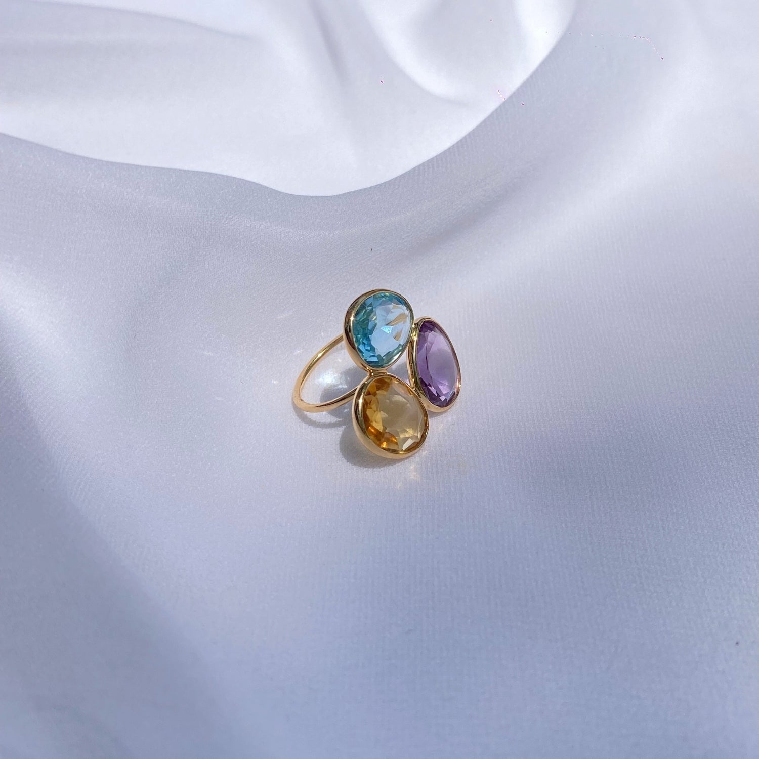 Colorstone 18K Gold Ring