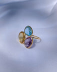 Colorstone 18K Gold Ring