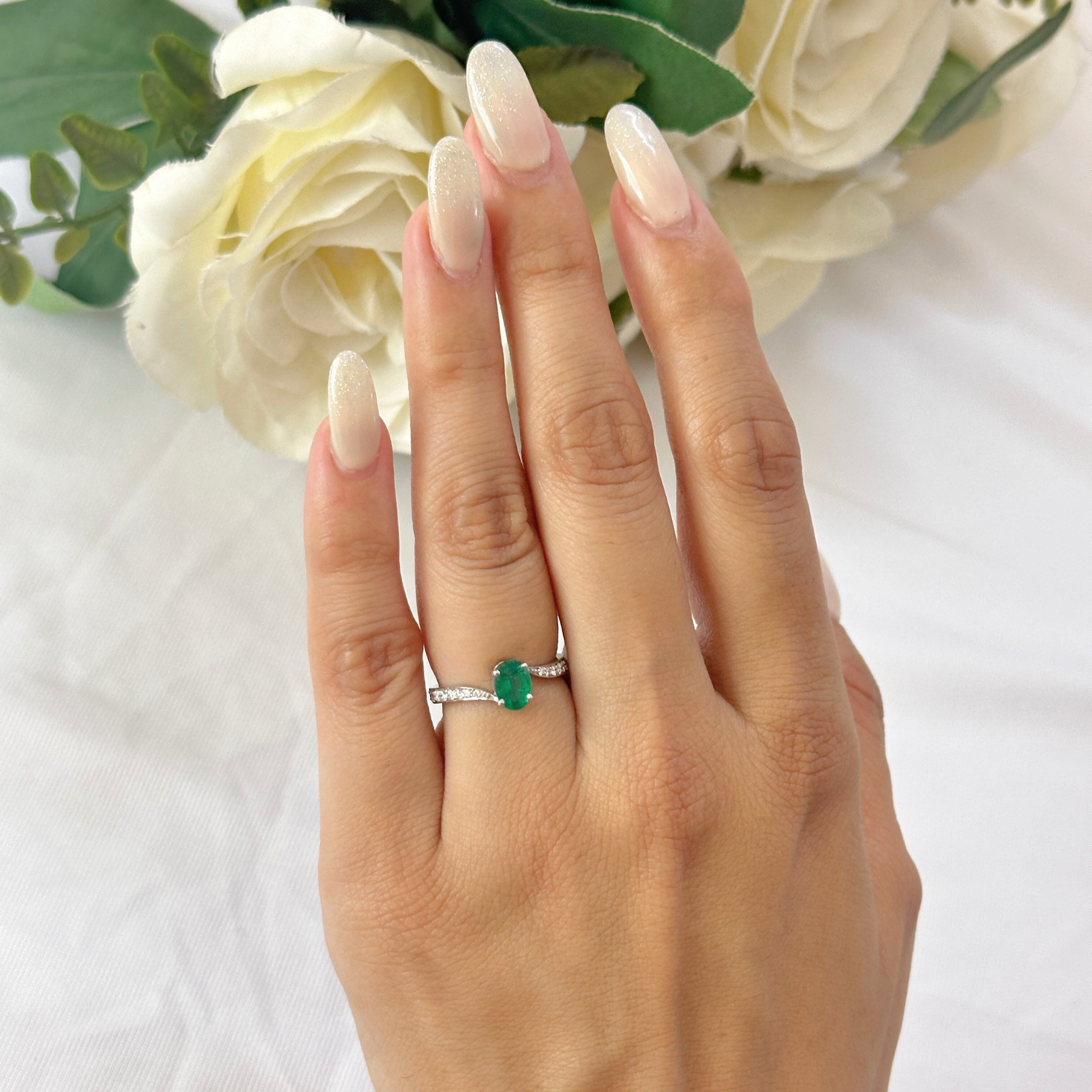 Emerald & Diamond Ring
