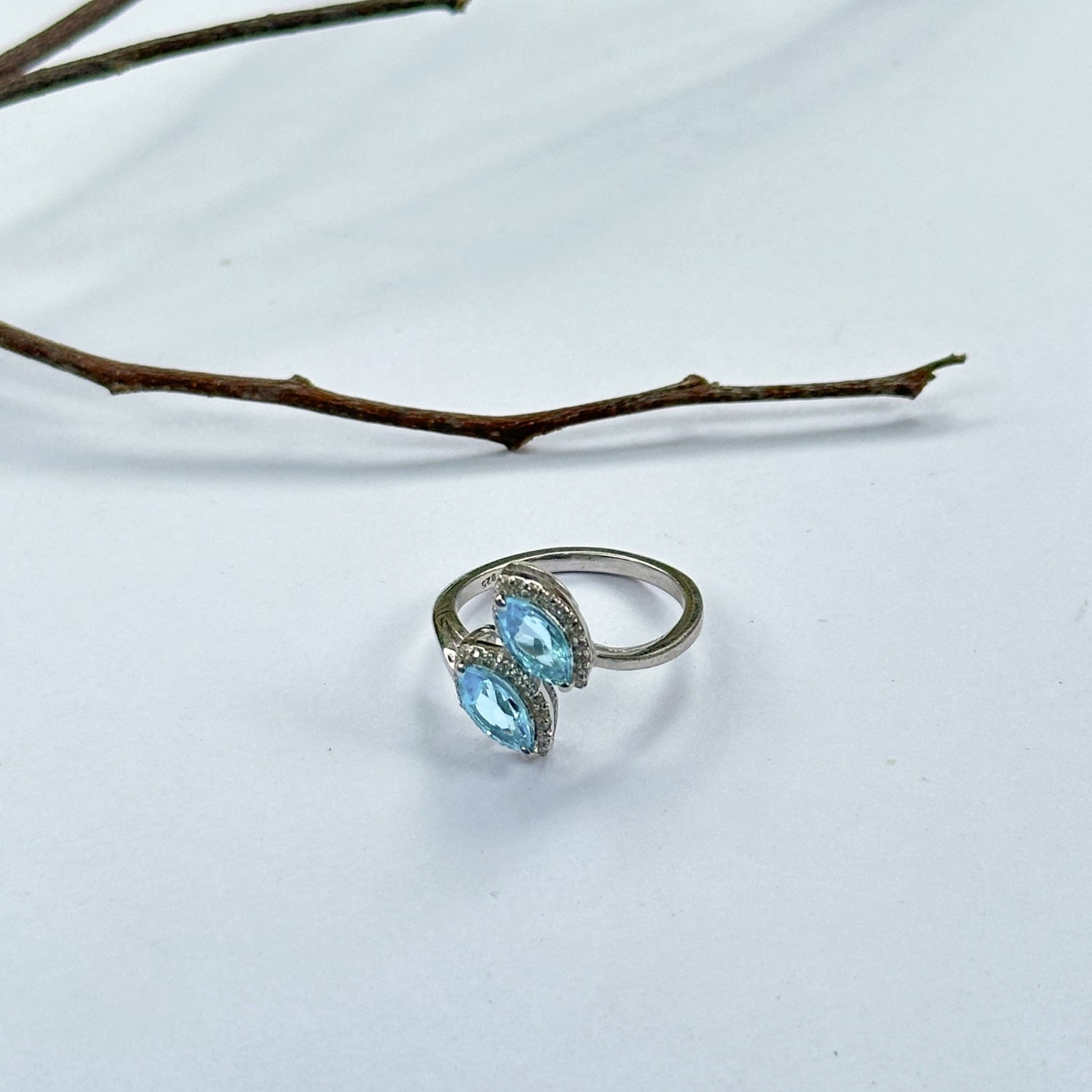 Palermo Garnet, Peridot, Blue Topaz & Citine Gemstone Silver 925 Ring