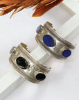 Aamna Lapis/Onyx Silver 925 Bangle