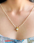 Smiggle Pearl 18K Gold Plated Silver 925 Necklace