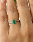 Emerald & Diamond Ring