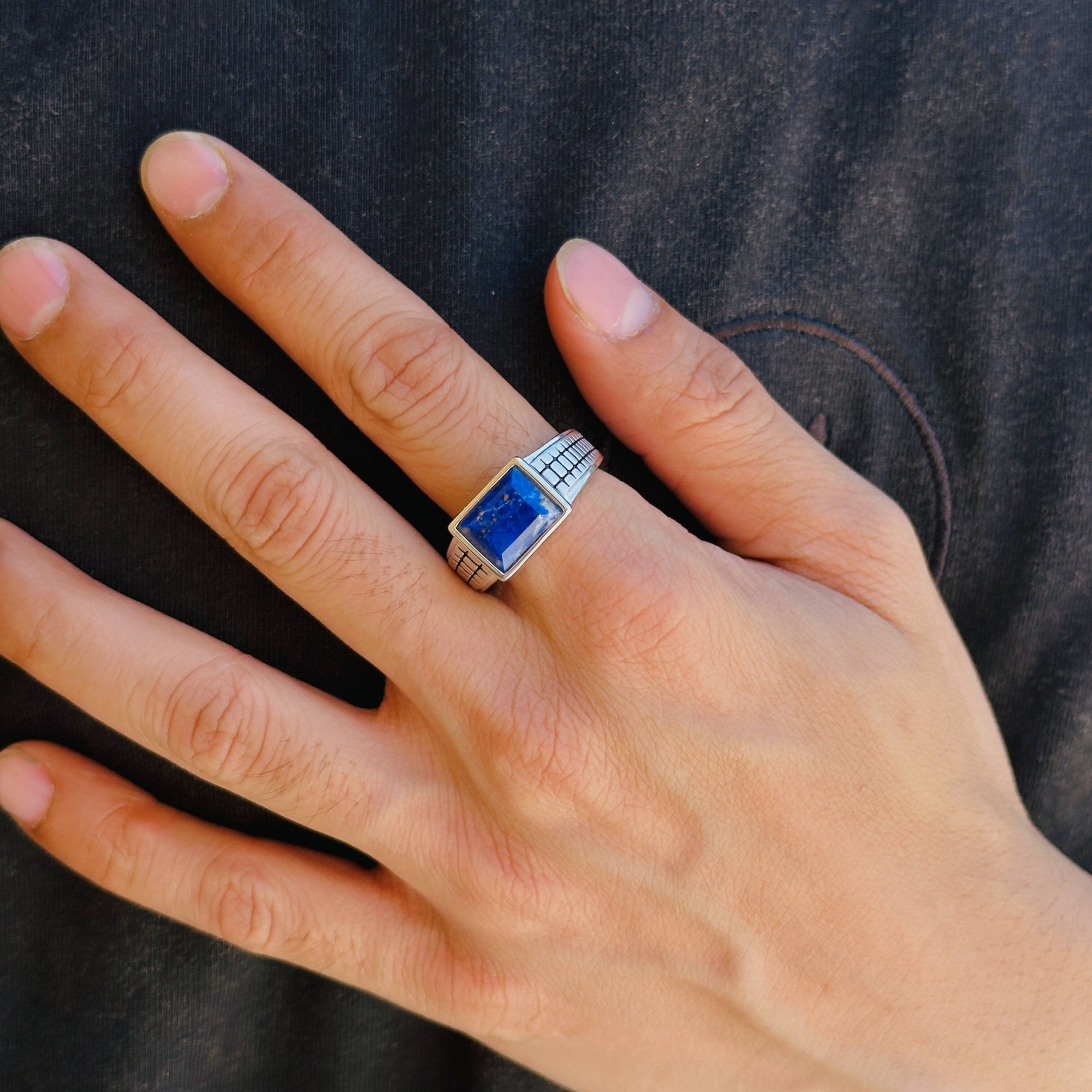 Gary Lapis Silver 925 Ring