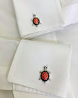 Turtle Silver 925 Men Cufflinks