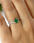 Emerald & Diamond Ring