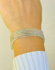 Innessa Silver 925 Aquamarine Beads Bracelet