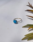 Turquoise Oval 14K Gold Ring