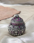 Silver 925 Dome Lid Devotional Box Openable Artifact