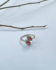 Palermo Garnet, Peridot, Blue Topaz & Citine Gemstone Silver 925 Ring