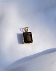 Smokey Quartz 18K Gold Pendant