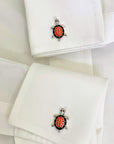 Turtle Silver 925 Men Cufflinks