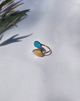 Opal and Turquoise 18K Gold Ring