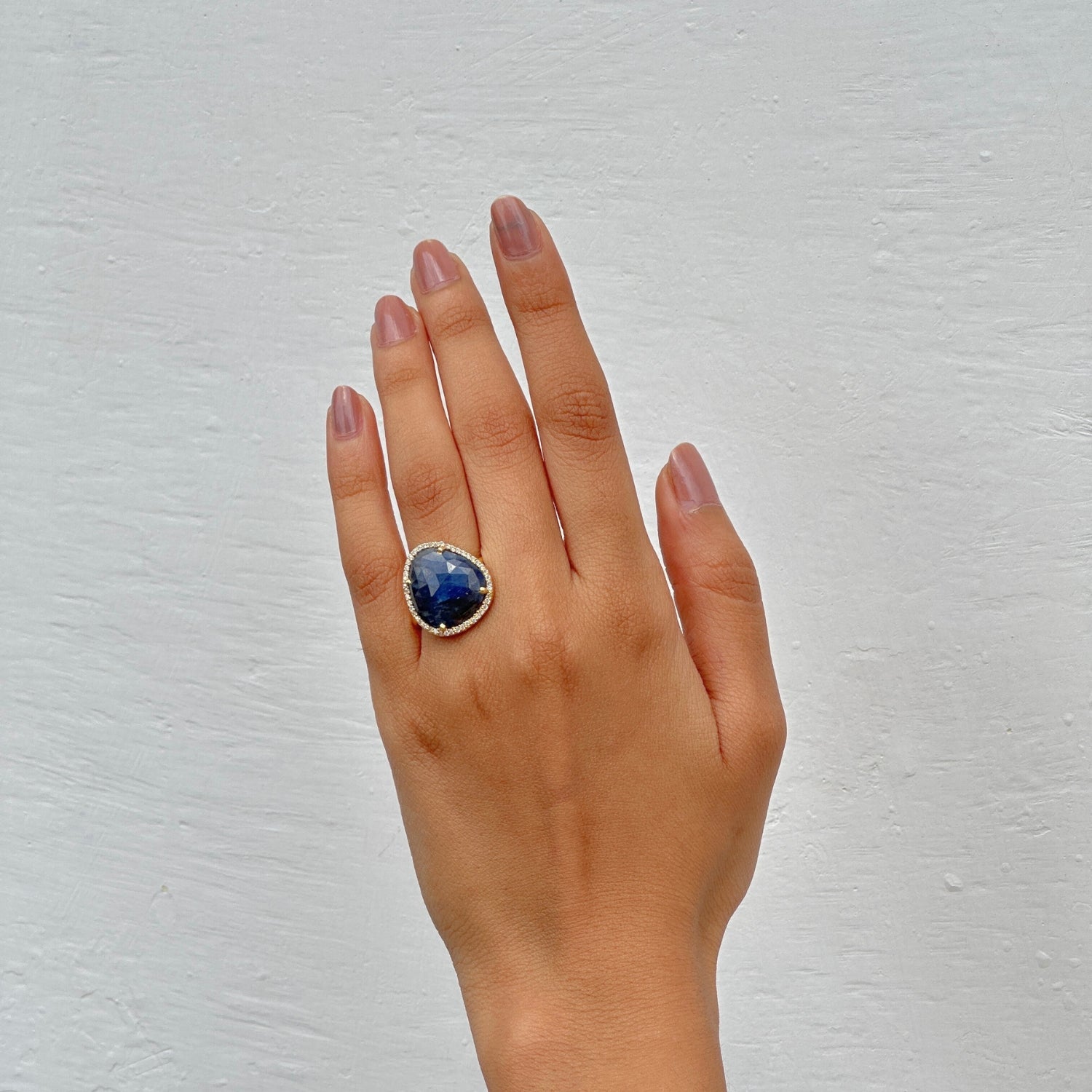Hridya Sapphire 18K Gold Plated Silver 925 Rings