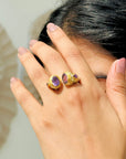 Brie Amethyst Silver 925 Love Ring