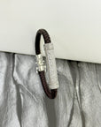 Zale Men's Zircon Silver 925 Bracelet