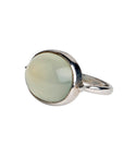 Resplendent Prehnite Silver 925 Ring