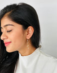 Diamond Drop 18K Gold Earrings