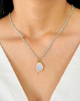 Kyra Colorstone 18K Gold Plated Silver 925 Necklace