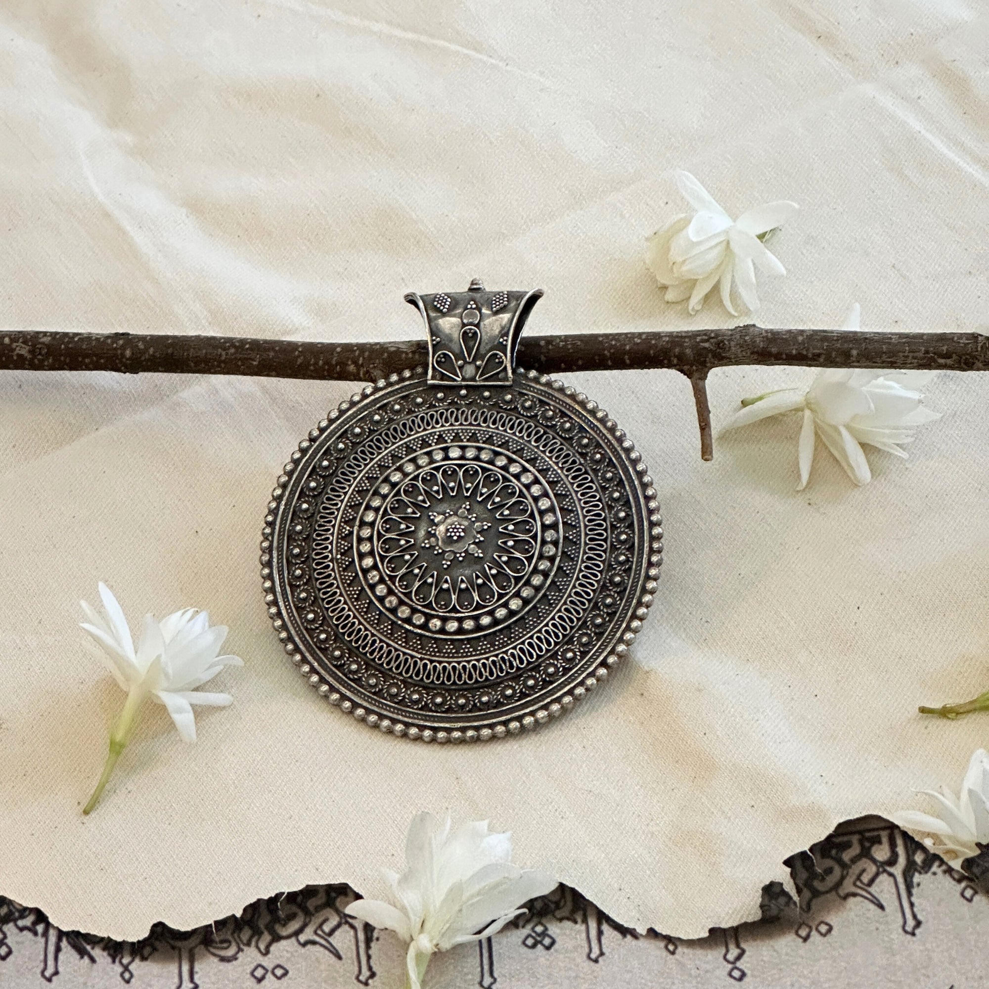 Vritta Silver 925 Traditional Pendant
