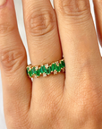 Baguette Emerald & Diamond Ring