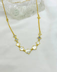 Koov 18K Gold Plated Silver 925 Polki Diamond Necklace