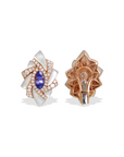 Yua Tanzanite and Mother of Pearl Earrings