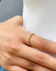 Citrine and Blue Topaz 18K Gold Ring
