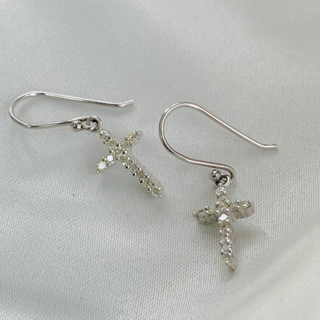 Glitzy Diamond Silver 925 Earrings