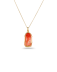Coral Ganesha 18K Gold Pendant